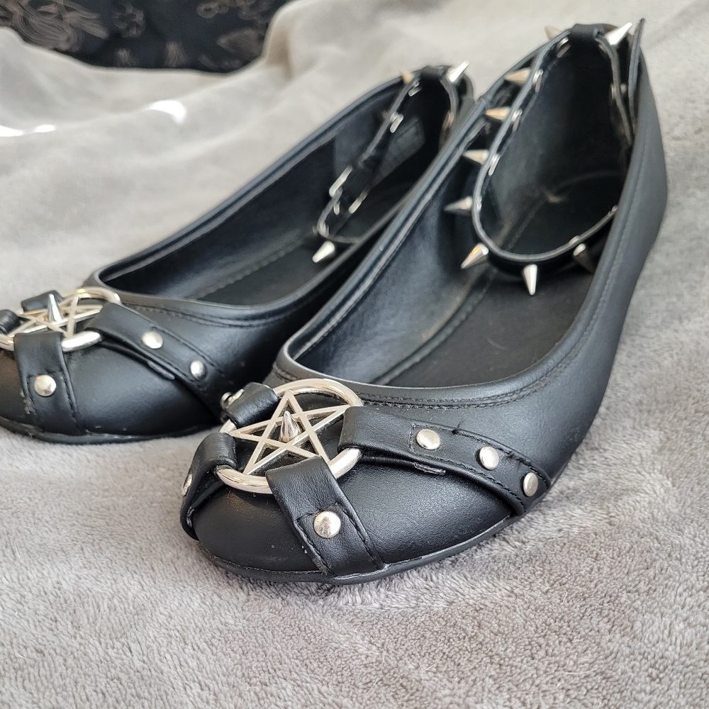 Demonia Star 23 Ballet Flats sz9